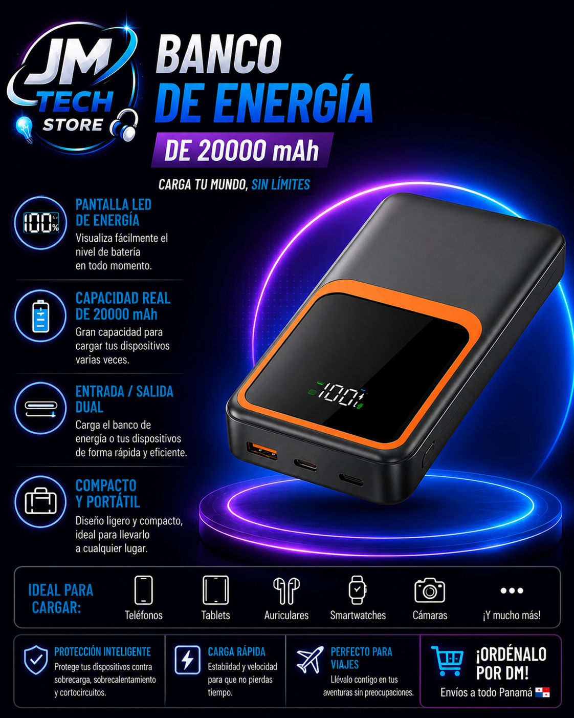 Power Bank 3 En 1