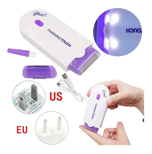 Mini Depilador Electrico Portatil Morado