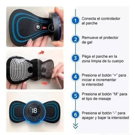 Masajeador Portatil Recargable Mariposa