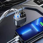 CARGADOR PARA CARRO 4 EN 1